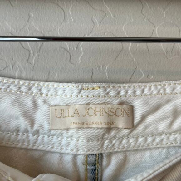 Ulla Johnson White Straight Leg Jeans - Picture 4 of 12